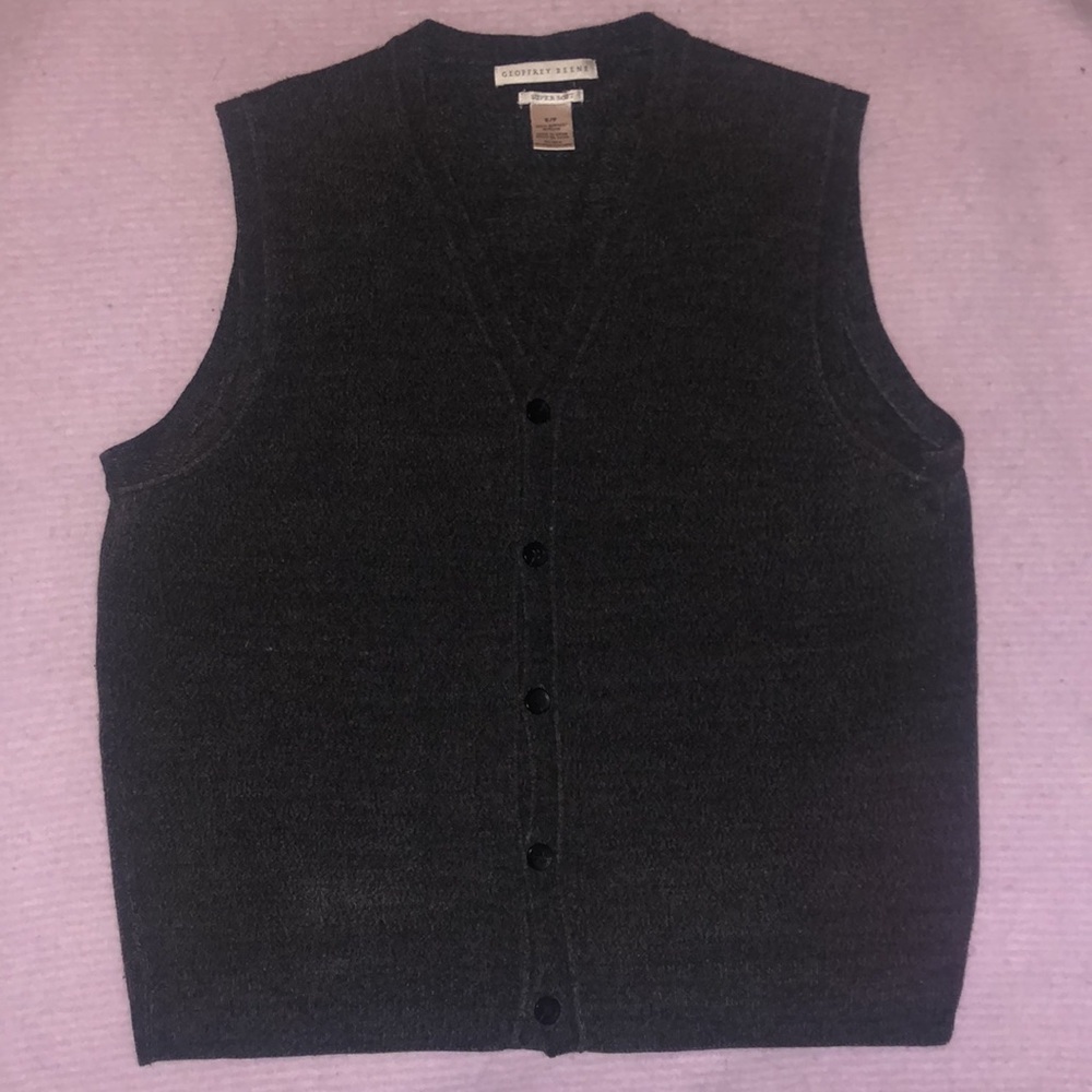 Geoffrey Beene Super Soft Button-Up Vest - image 1